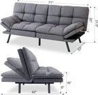 Futon Sofa Bed, Memory Foam Sofa Bed Couch