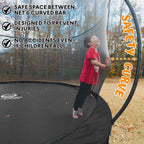 JUMPZYLLA 8FT Trampoline Outdoor with Enclosure for Kids