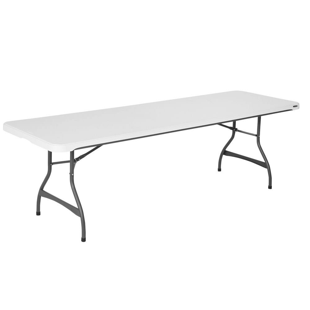 Lifetime 4-Pack Commercial Stacking 8 ft Folding Table – White (80344)