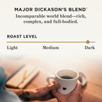 Peet’s Coffee Major Dickason’s Blend Dark Roast K-Cup Pods, 75 Count, Compatible with Keurig Brewers