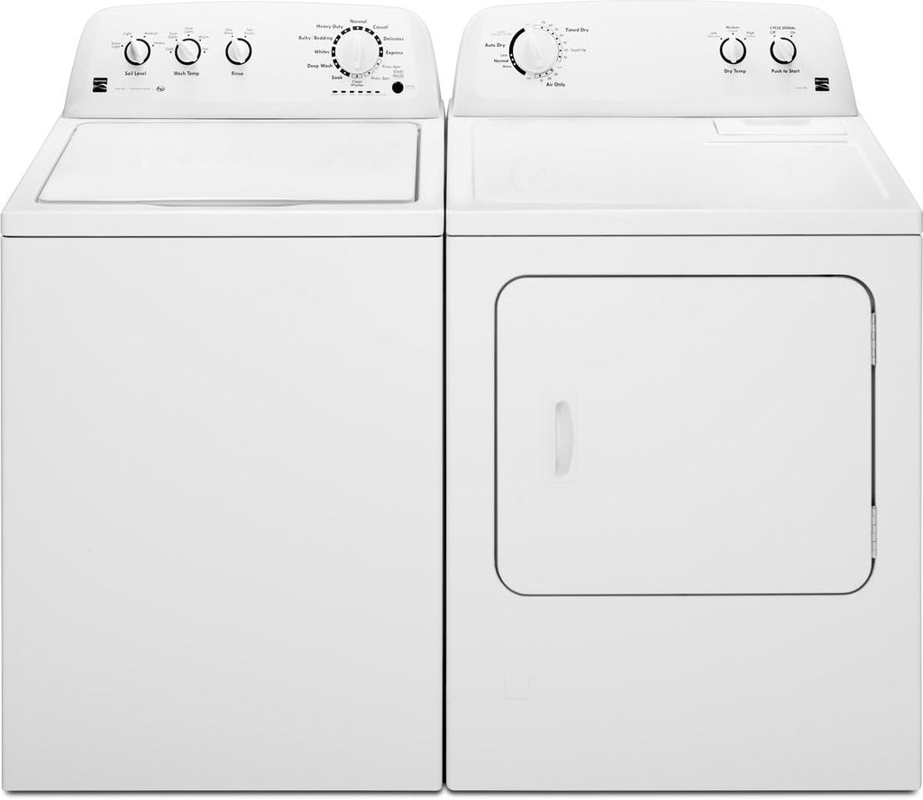 Kenmore 29′′ Front Load Electric Dryer with Wrinkle Guard and 7.0 Cubic Ft. Total Capacity, White
