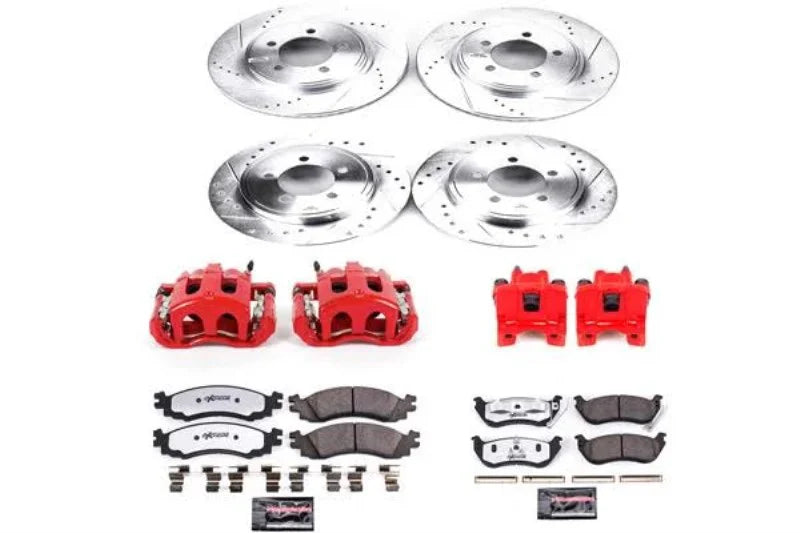 Power Stop - Front and Rear Z36 Truck & Tow Brake Kit with Calipers KC1443-36