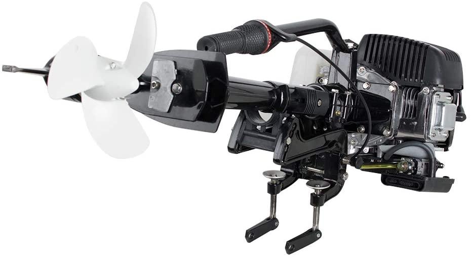 Funchic 3.6 HP 4-Stroke Outboard Motor, 55CC Air-Cooled Engine for Inflatable & Fishing Boats