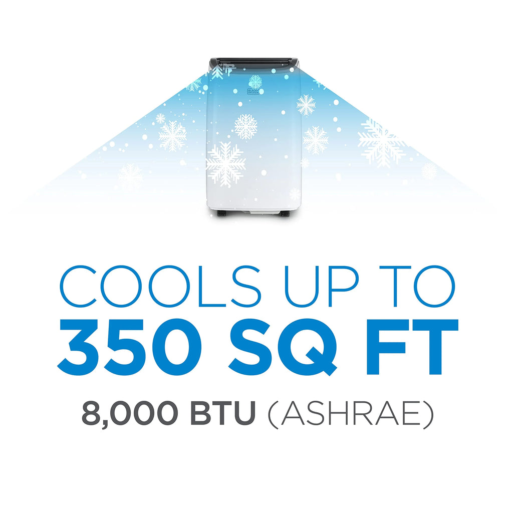 BLACK+DECKER 8,000 BTU Portable Air Conditioner up to 350 Sq.Ft