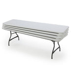 Lifetime 4-Pack Commercial Stacking 8 ft Folding Table – White (80344)