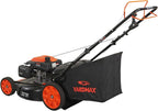 YARDMAX 22 in. 201cc Select PACE 6 Speed CVT High Wheel RWD 3-in-1 Gas Walk Behind Self Propelled Lawn Mower, Black