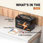 LiTime 12V 100Ah TM LiFePO4 Lithium Battery