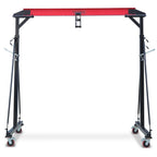 2025 1-ton gantry crane, adjustable, 2200 lbs lifting capacity, height adjustable 96.5"-143.7", portable hoist for factory, construction site, warehouse, auto repair shop